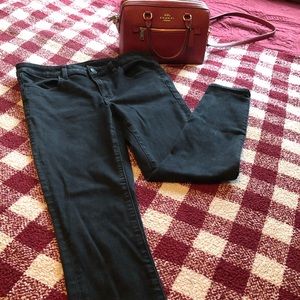American Eagle stretch jean jeggins, black, size 12